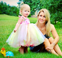 Mama and Charlotte and her turtle